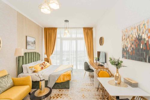 Dubai Apartment | Golf View Studio in Damac Hills - Luxury Living, Exclusive Amenities, by Think Realty