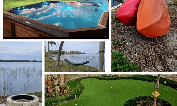 Palm Harbor House | Golfers paradise surrounded by conservation and Lake with pool and Jacuzzi