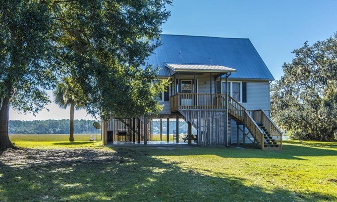 Edisto Island House | Gone Fishin' - Angler's Paradise; Expansive Creek Views; Private Deep Water Dock; Drive to Beach