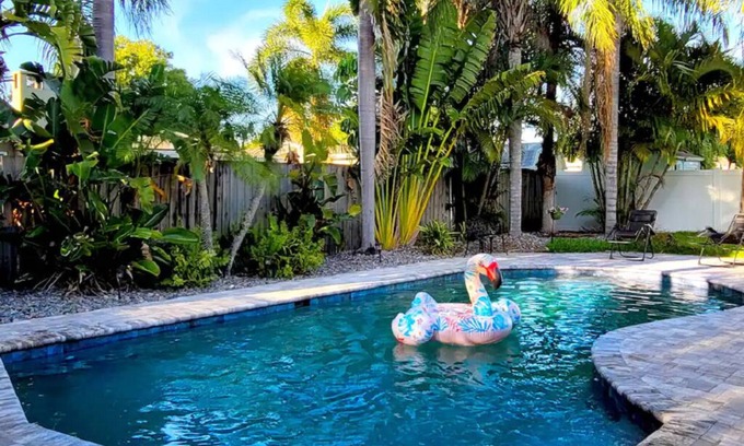 Walsingham House | Gorgeous private heated pool house, short drive to the beach!