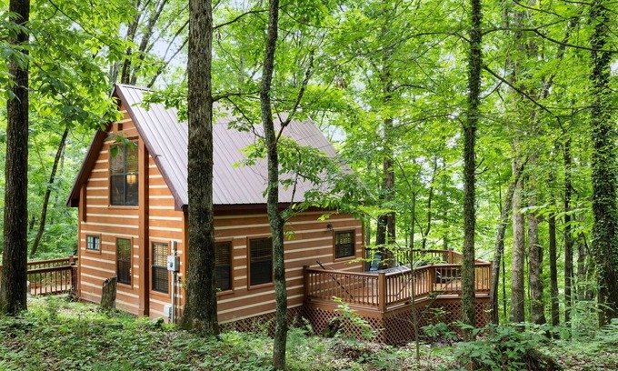 Trenton House | Grady`s Hideaway | Rustic Cabin + Private Hot Tub | Sleeps 4