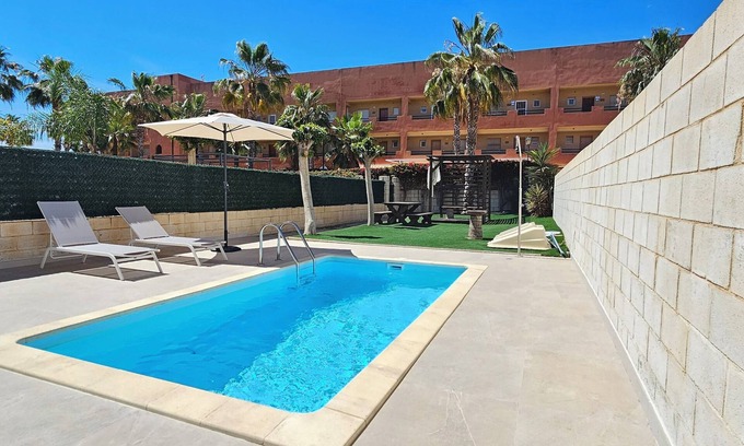 Vera Beach Apartment | Ground floor corner apartment with private pool, 50 meters from the beach. WiFi