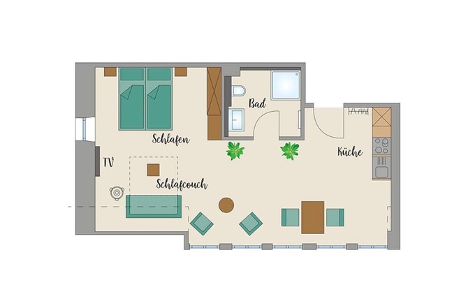 Muhr am See Apartment | Guesthouse Moenchswald, Apartment