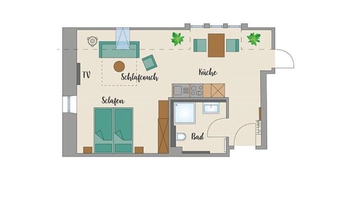 Muhr am See Apartment | Guesthouse Moenchswald, Apartment