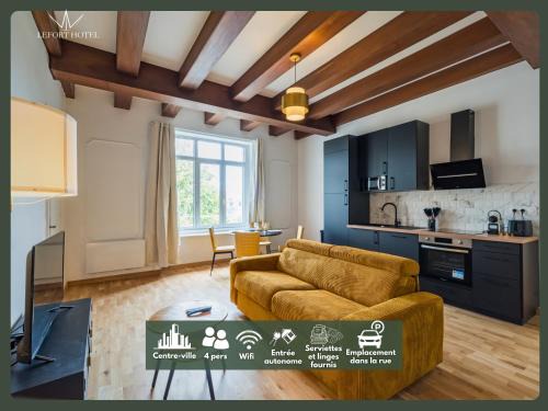 Guingamp Apartment | Hôtel Lefort - L'Oasis Urbaine
