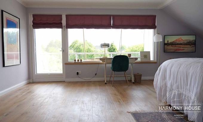 Handewitt Bed & Breakfast | Harmony House Zimmer Glück mit Balkon