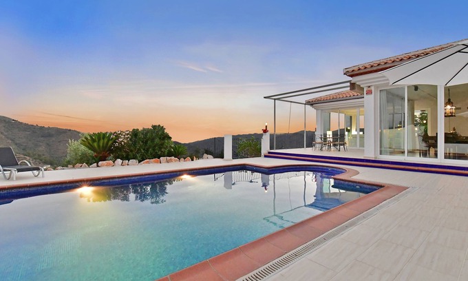 Jete Villa | Heated pool.Central A/C Stunning Views Almunecar Luxury Countryside Villa