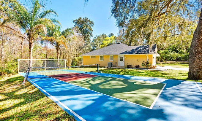 St. Augustine House | Heated Pool Oasis | Private Acre | Pickleball