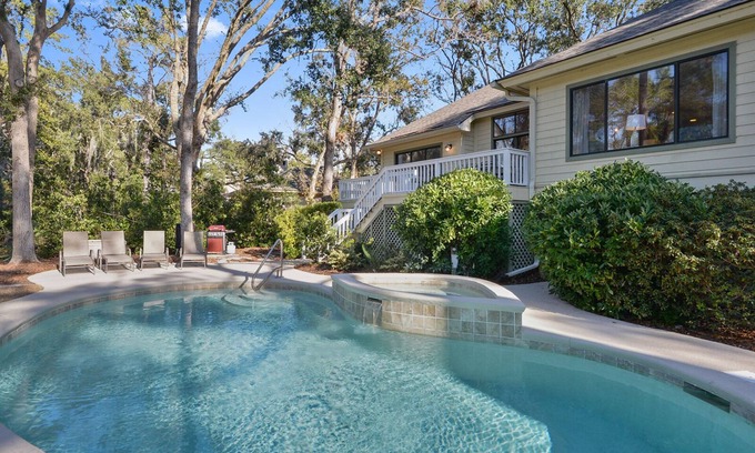 Palmetto Dunes House | Hilton Head Island, Heated Private Pool, Spa, Dock, .5 Mi walk to Ocean Beach