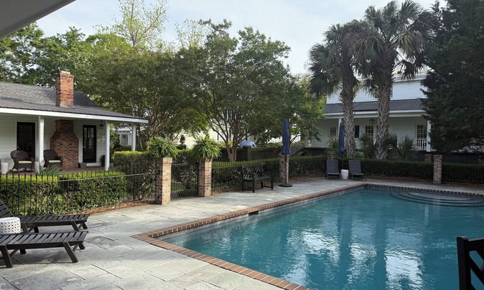 Georgetown Cottage | Historic Downtown, pool side guest cottage on beautiful 1882 property!
