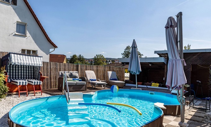 Homberg Apartment | Holiday Apartment "Efzeglück" with Shared Pool, Shared Terrace & Wi-Fi