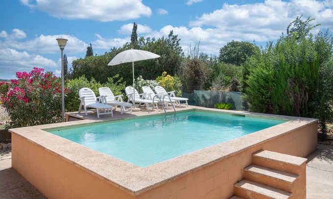 Santa Eugenia House | Holiday Home "Es Viola" with Mountain Views, Pool, Wi-Fi, Garden and Terrace