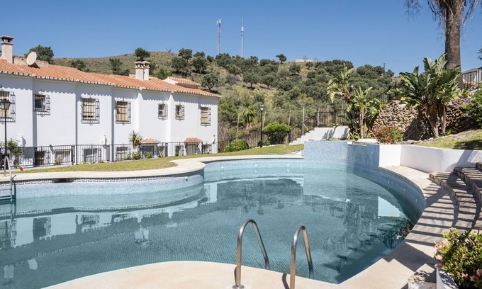 Benajarafe House | Holiday Home 'Villa Julia' with Mountain View, Shared Pool and Wi-Fi