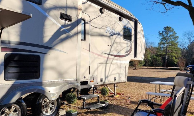Gracewood House | “Home Is Where You Park It”. Our RV Travel Trailer SLEEPS 4 PEACEFULLY. @Masters