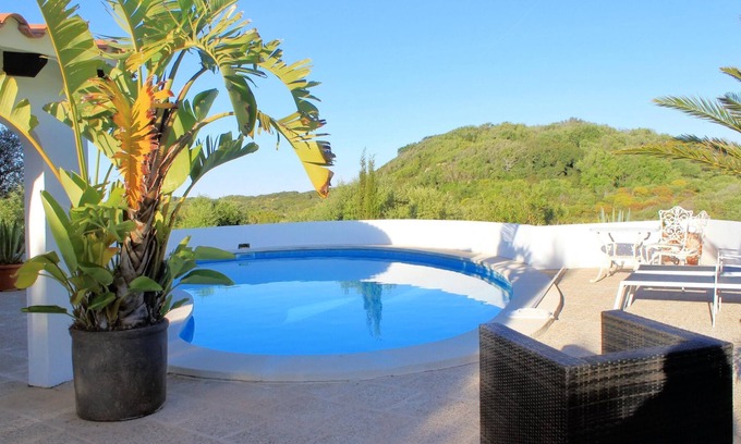 Mahon House | Homerez - House for 6 ppl. with swimming-pool, sea view and terrace at Maó-Mahón