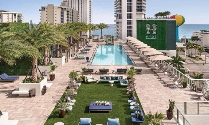 Hollywood South Central Beach House | HYDE 2BR Panoramic Oceanview - No Resort Fees & Free Parking Exclusive to This Unit