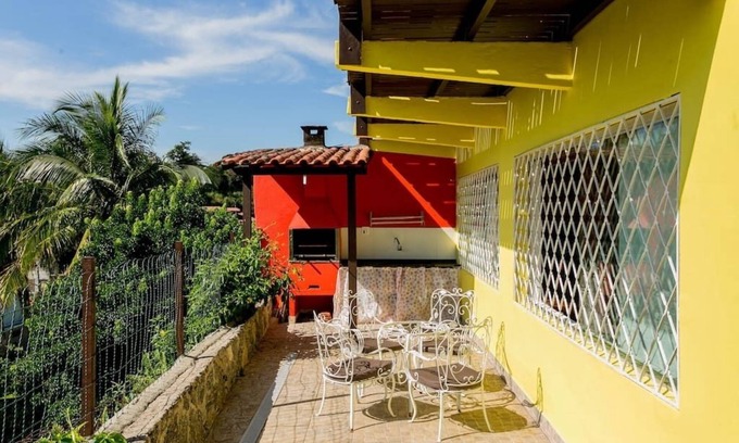 Itaguassu House | Ilhabela - INCREDIBLE VIEW - do everything on foot - Beautiful sea view! 150m from the beach.