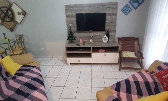 Mongagua Apartment | Incrível Apartamento pé na Área, Localizado no Centro de Mongaguá