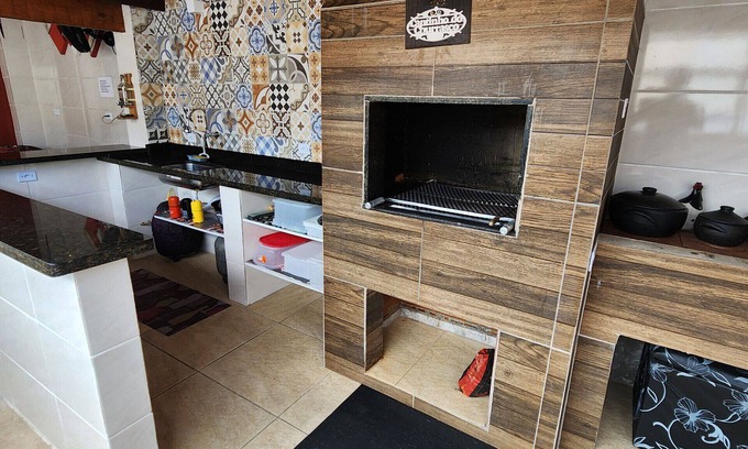 Jardim Praia Grande House | Incrível casa com piscina e Wi-Fi em Mongaguá/SP