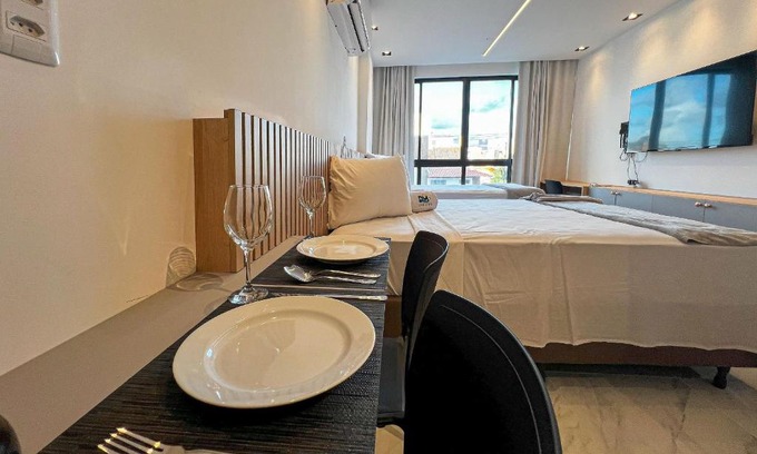 Cabedelo Apartment | Intermares Moderno Studio 3 pessoas 300m Praia