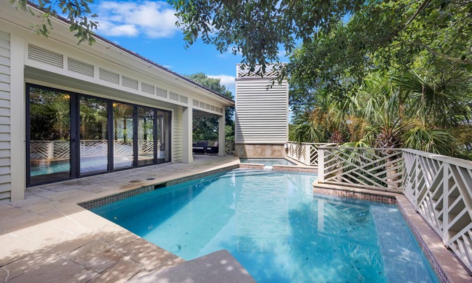 Isle of Palms House | IOP Home, Ocean and Intracoastal Views! Private Pool and widow's walk balcony!