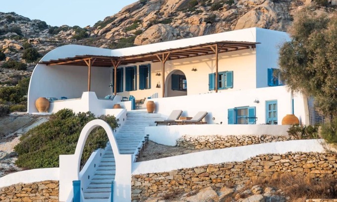 Milopotas House | Ios Villa - Private beach