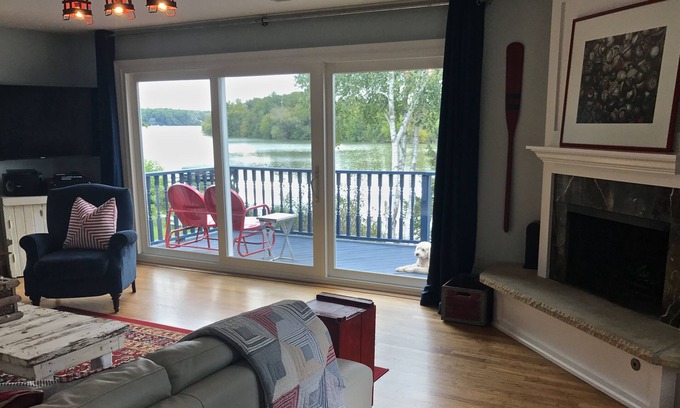 Browns Lake House | Island view cottage on crystal clear spring fed lake.