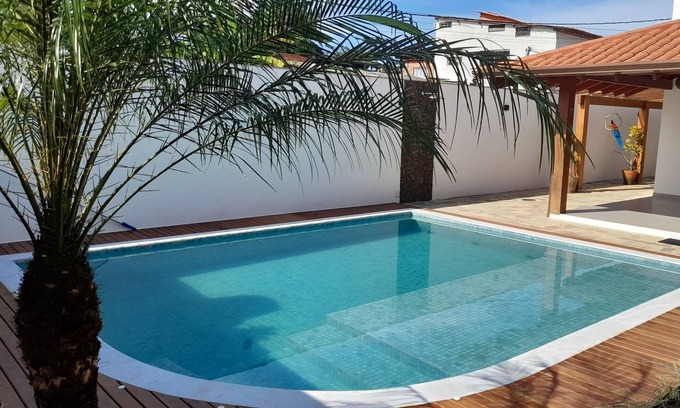 Jabaquara House | Janamar House in Praia do Jabaquara with air conditioning and swimming pool