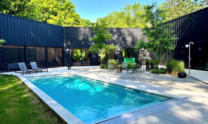 Harbert House | Juniper Presents: Modern Harbor Country Stunner w/Pool, Hot Tub + EV Chrgr