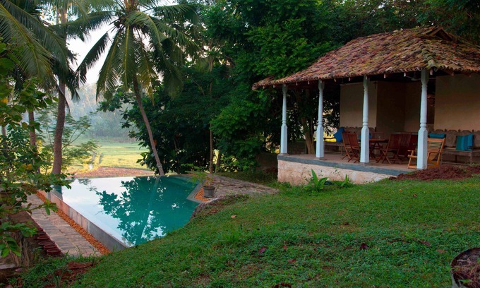 Hikkaduwa Villa | Just Re-opened - Stone Well Garden villa - 3 bedroom villa with infinity pool