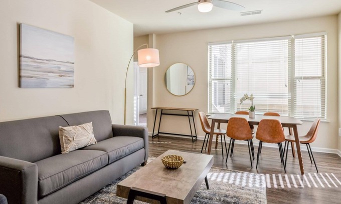 Durham Apartment | Kasa | Captivating Space with Fast Wifi and Amenity Access | Durham