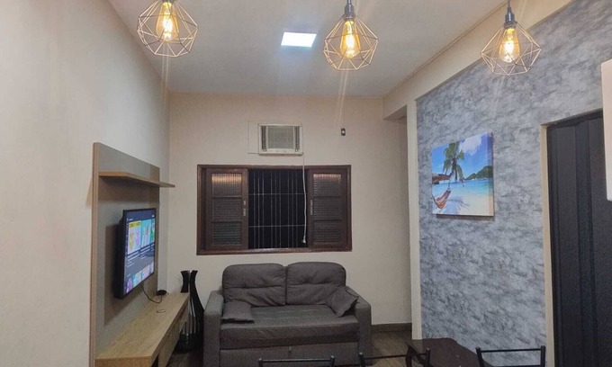 Centro Apartment | Kit 1 Quarto - Centro - Prox a Praia - Wifi - Smartv - Churrasqueira - Secador