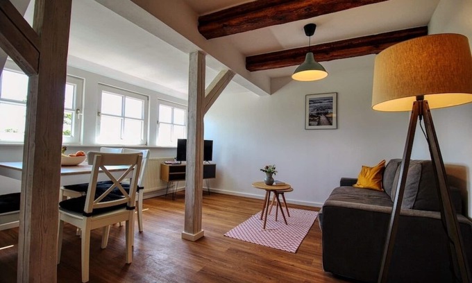 Stahlbrode Apartment | Kleine Giebelwohnung im Ferienhaus Makrele von 1877