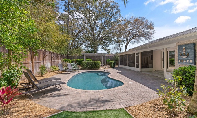 Saint Simons Island House | Knot On Call located near the Village, sleeps 8 and has a pool!
