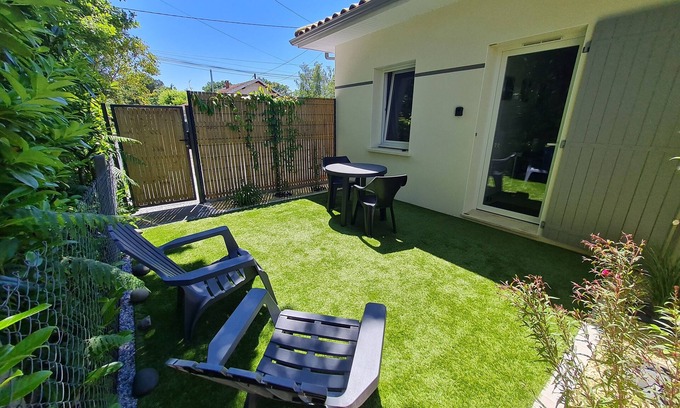 Audenge House | La Hutte Logement Neuf 28m² Équipé Tout Confort Situé Coeur du Bassin D'arcachon