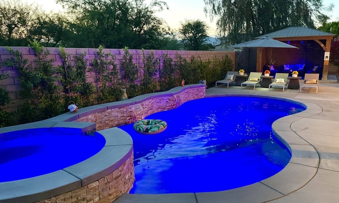 Terra Lago Villa | LA Mirage Villa Resort and Spa 4 Br House Fireplace, SPA & POOL