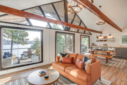 Worley House | Lake Coeur dAlene Cabin with Boat Slip in Worley!