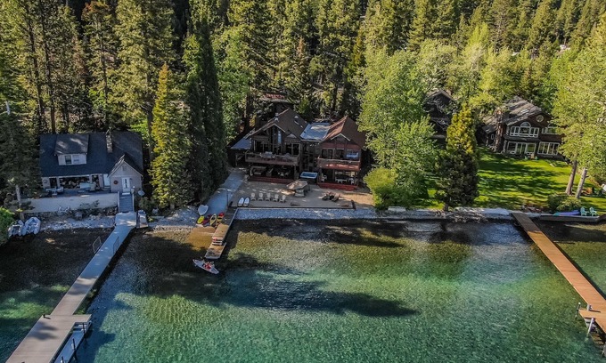 Tahoe Vista House | Lake Front Retreat With Your Private Beach & Hot Tub