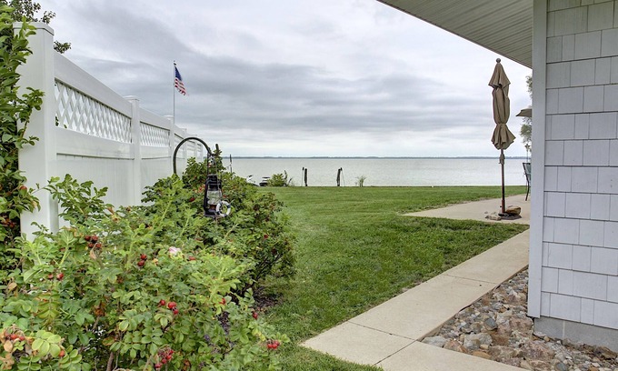 Port Clinton House | Lakefront Retreat in Port Clinton-Private Beach & Unique Caboose Stay!