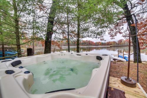 Brazeau House | Lakefront Wisconsin Cottage with Dock and Hot Tub!