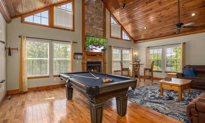 Dandridge Cabin | Lakefront with private dock and fire pit