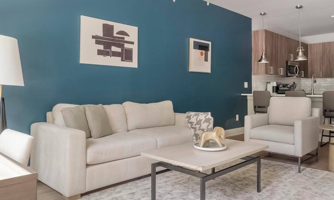 Town Center Apartment | Landing | Chic 1BD, Game Room, Rooftop Lounge