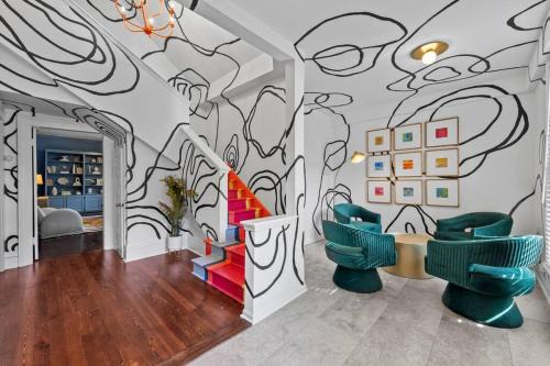 Midtown Villa | Large historical home w/fire pit, chef kitchen.