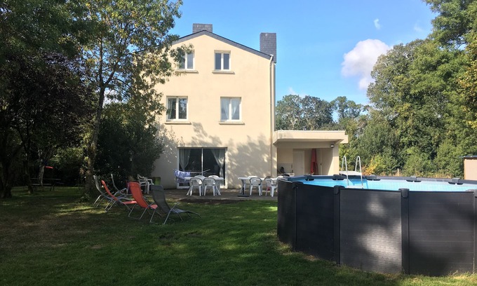 Saint-Malo-de-Guersac Cottage | Large house with heated swimming pool, very pleasant, quiet, classified 3 *.