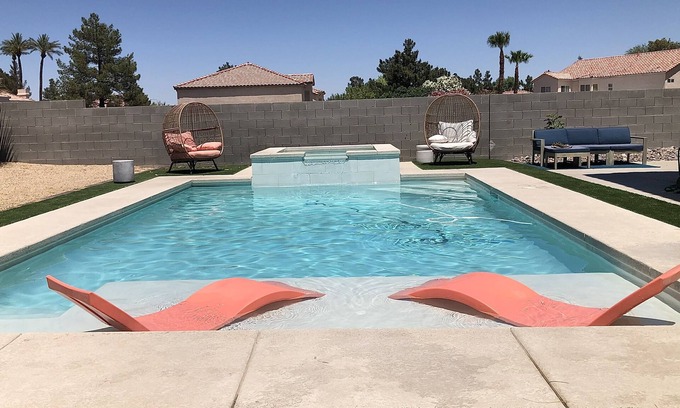 Spring Valley House | Large Pool & Spa + Pool Table, BBQ, Amenities. Close To Vegas Strip!
