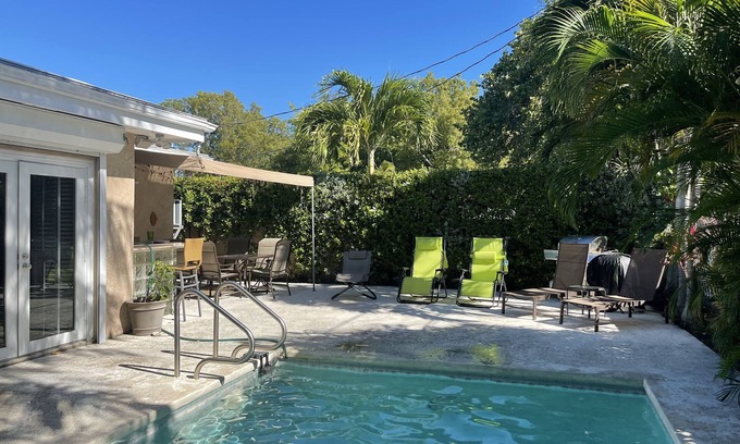Midtown House | *LARGE PRIVATE HEATED POOL and PATIO*1/3 Mile from Beach