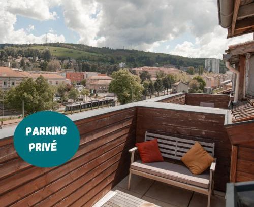 Bellevue - Le Mont - La Jomayere Apartment | Le Nid vue et détente à St Etienne