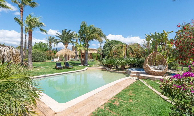 Binissalem Villa | LE PETIT PARADIS - Boho style finca with private pool and free WiFi.
