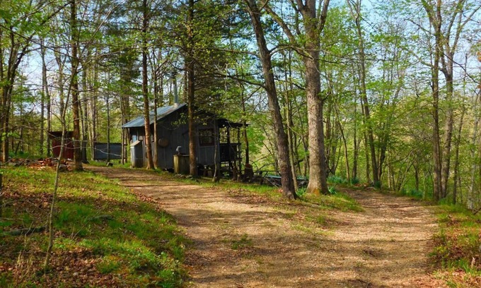 Dixon Cabin | Line Camp Cabin is Secluded in The Woods Near The River.
