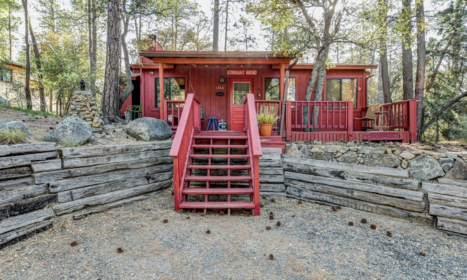 Ponderosa Park Cabin | Little Red Cabin in the Woods